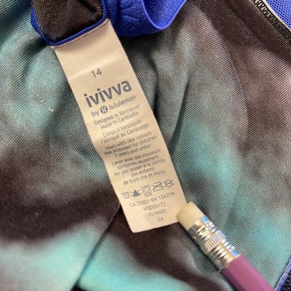 LULULEMON for ivivva racerback tank top crisscross straps back size 14 - Picture 7 of 12